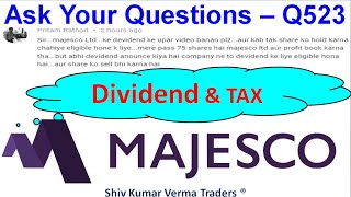 Why Majesco Share price is falling Latest News for Majesco Share Dividend Announcement [upl. by Ingalls]