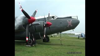 AVRO SHACKLETON WR963 starting the engines [upl. by Nolla901]