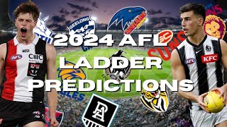 Early 2024 AFL Ladder Predictions [upl. by Hollinger]