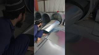 Cutting Galvanized Sheet galvanised metal shorts [upl. by Donni]