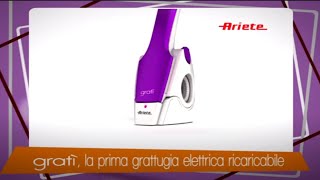 Gratì 20 Ariete  Grattugia Elettrica Ricaricabile con Base Verticale [upl. by Otilrac]