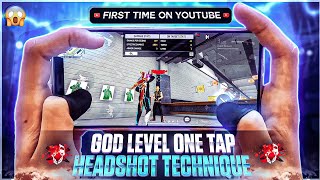 God Level One Tap Headshot Technique On Mobile 99 Players Dont know 😳  One Tap Headshot Trick [upl. by Atteuqehs]