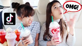 We Tested VIRAL TikTok STARBUCKS DRINKS SHOCKING [upl. by Lamej]