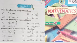 Grade 9 Logarithm Ex22 By Sanaullah Bhutto [upl. by Ajax109]