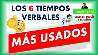 LOS TIEMPOS VERBALES MAS USADOS EN INGLÉS  CLASE EN INGLÉS Y ESPAÑOL  INGLÉS FÁCIL [upl. by Sidonnie]