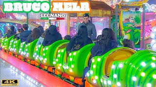 BRUCOMELA Rides  Giostre 2024 🇮🇹 Legnano Lunapark 4K [upl. by Valli269]