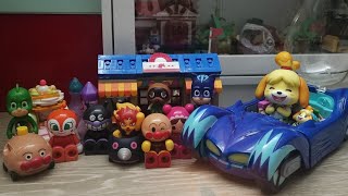 Tom Nook amp his Workshop with Anpanman Catboy Gekko Isabelle Hello Kitty Tom Nook  Stop Motion [upl. by Murielle]