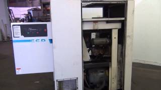 Used IngersollRand Air Cooled Rotary Screw Air Compressor  stock  44871050 [upl. by Natanhoj]