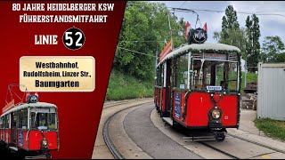 80 Jahre Kriegsstraßenbahnwagen in Wien – Linie 52 – Westbahnhof  Baumgarten  Wiener Grantler [upl. by Inoliel]