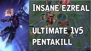 Most Satisfying Ezreal Ultimate  1v5 PENTAKILL [upl. by Abran]