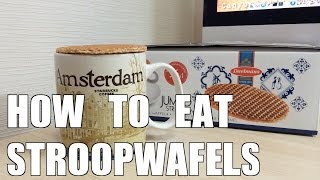 How to eat stroopwafels [upl. by Tench]