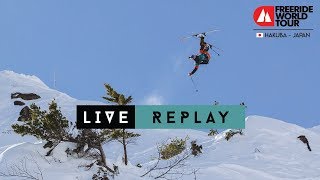 LIVE WEBCAST Replay  Freeride World Tour Hakuba Japan 2019 [upl. by Slyke443]