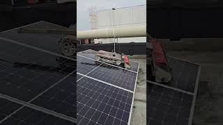 PV Solar Panel Cleaning Robot Live 5 [upl. by Anolla]