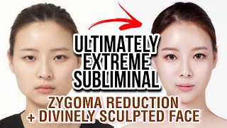 MOST ICONIC SUBLIMINAL❗ Angelic Face Zygoma Reduction Narrow Cheekbones upgraded formula [upl. by Niraa735]