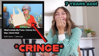 Reacting to my CHILDHOOD videos CRINGE [upl. by Yekim]