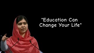 Education Is The One Of The Blessings Of Life  Malala Yousafzai Speech [upl. by Aisatsanna]