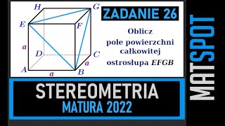 Stereometria  zadanie maturalne [upl. by Rigby]