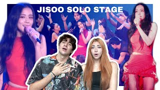 BLACKPINK  BORN PINK WORLD TOUR SEOUL DAY 1 JISOO SOLO STAGE REACTION [upl. by Plunkett]