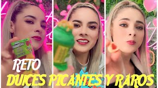 Dulces extraños y picantes vlog de retos divertidos challenge funnyvideo [upl. by Esiouqrut]