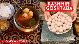 Goshtaba Recipe  Mutton Goshtaba Wazwaan Goshtaba  Kashmiri Gushtaba Recipe Gushtaba [upl. by Adnofal472]