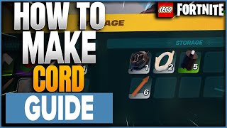 Where To Get amp How To Make Cord In LEGO Fortnite [upl. by Kenney668]