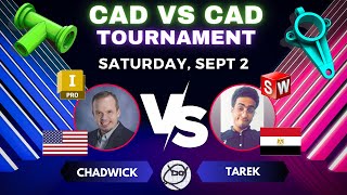 3D CAD TOURNAMENT  INVENTOR vs SOLIDWORKS  Sept 2nd [upl. by Adiari]