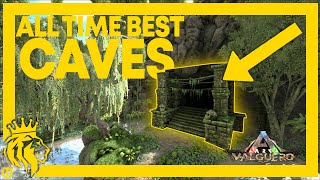 TOP 8 All Time BEST CAVES on Valguero  ARK Survival Evolved [upl. by Aerahs]