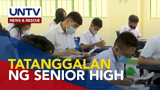 Senior high school program na iniaalok sa state universities at colleges ititigil na – CHED [upl. by Akelahs]