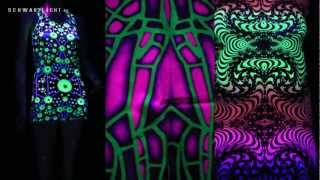 Schwarzlicht  Kleid  Blacklight dress [upl. by Atiuqihs]