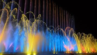 LONGWOOD GARDENS Illuminated Fountain Show UpClose 4K [upl. by Adnima]