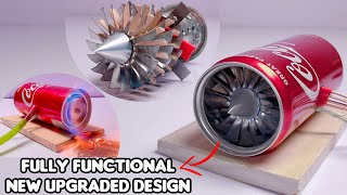 Making a Fully Functional Jet Engine from Soda can  diy Jet Engine  homemade Jet Engine [upl. by Yelehsa]