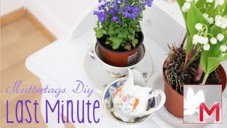 Last Minute MUTTERTAGS DIY TassenBlumen [upl. by Nnave]