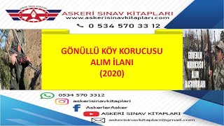 GÖNÜLLÜ KÖY KORUCUSU ALIM İLANI SASON KAYMAKAMLIĞI 2020 [upl. by Belac]