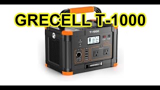 GRECELL Portable Power Station 1000W  GRECELL 999Wh Solar Powered Generator  GRECELL T1000 [upl. by Leahci]