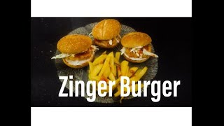 Zinger Burger by Lahori Zaiqa food cooking asmrvideo burger chicken zingerburger crispy asmr [upl. by Eceinwahs]