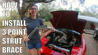 Miata Cobalt 3 Point Strut Tower Brace Install [upl. by Jarita]