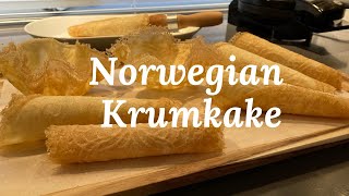 Krumkake  Traditional Norwegian Waffle Cookie [upl. by Dosh]