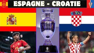 ESPAGNE VS CROATIE EURO 2024  YAMAL ET MODRIC VEULENT FAIRE BRILLER LEUR PAYS [upl. by Rebba]