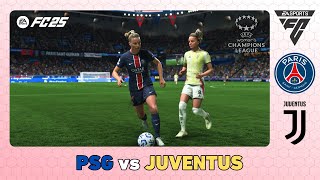 PSG vs JUVENTUS  UEFA Womens Champions League 202425  EA SPORTS FC 25 [upl. by Amsab]