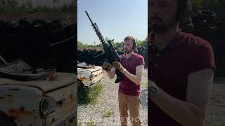 AR15 shorts gun shootingrange usa ammo review weapon rifle carbine m416 ar15 shot [upl. by Semadar]