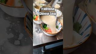 Milky Fish Soup 🤤 Traditional Chinese Soup in Wok Cooking [upl. by Erodavlas]