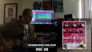 Test Drive  EarthQuaker Devices Astral Destiny Modulated Octave Reverb [upl. by Arawaj]