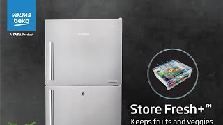 Voltas Beko 470 L 2 Star Inverter FrostFree Double Door Refrigerator Store Fresh  Neo FrostTM [upl. by Abbi1]