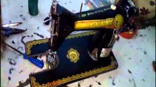 how to repair sewing machine when it got stuck [upl. by Celinda]