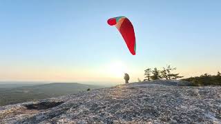 Paragliding Streaked Mountain Maine [upl. by Aikal]