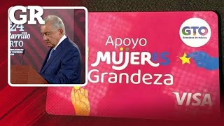 Arremete AMLO contra tarjeta rosa en Guanajuato [upl. by Sabsay]