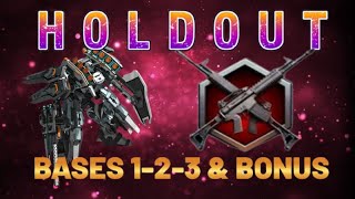 War Commander Holdout Bases 123 amp Bonus Free Repair [upl. by Tamas]