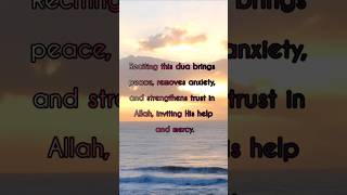 Dua for stress and anxiety youtubeshorts duaforanyproblem [upl. by Eimam]