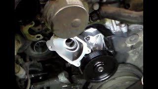 BMW M47M57 engine water pump replaced venting the cooling system [upl. by Congdon918]