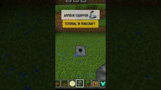 Build an Automatic armour equipper in minecraft pocket edition redstonebuilds [upl. by Ziagos]